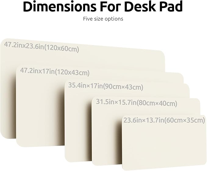 YSAGi Leather Desk Protector, Office Mat, Large Mouse Mat, Non-Slip PU Leather - Image 8