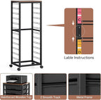 SYKIARIOL Rolling Cart with Drawers, 12 Drawer Rolling Cart, Rolling storage - Image 8