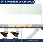 TSJ-OFFICE Rolling Glass Whiteboard on Wheels - Image 5