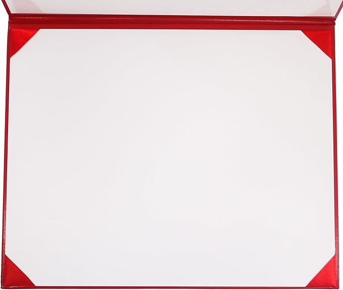 GraduationMall 11"x14" Smooth Padded Diploma Cover Certificate Holder Red - Image 4