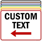 Custom Arrow, Custom Directional Sign, Left Arrow, 36x48 Inches, Rust Free by MySignCenter