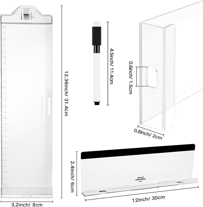 Monitor Memo Boards for Computer, Upgrade Transparent 3 PCS Multifunction - Image 7