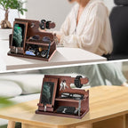 Gifts for Men Wood Phone Docking Station for Mens Gifts for Christmas Husband - Image 6