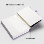 RETTACY Bullet Dotted Journal Notebook, 256 Pages, A5 Medium Size, Leather - Image 7
