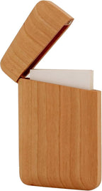 Yookin Wood Business Card Holder Wooden Magnetic Business Card Case Portable by Simplepureandnaturalbeauty