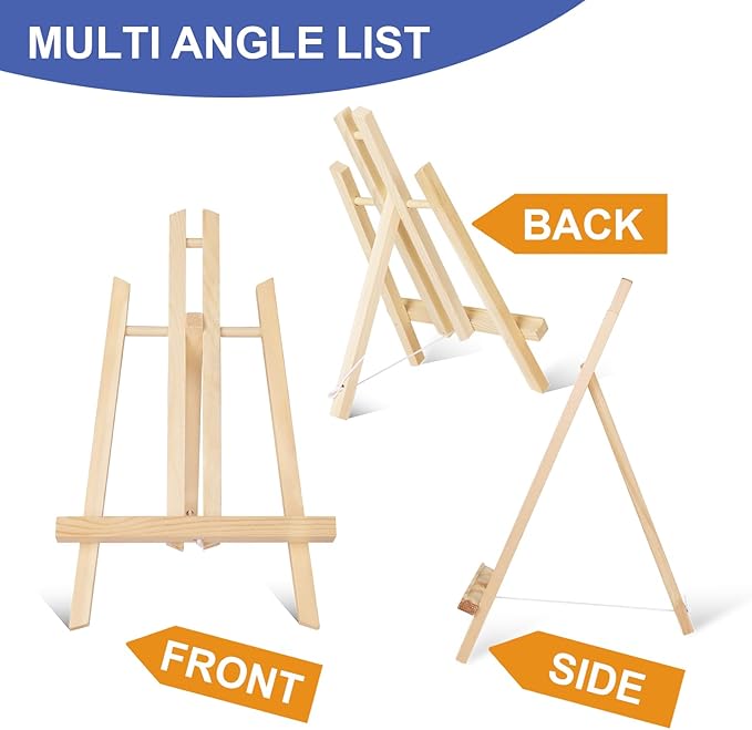 ESRICH 24 Pack 11.8" Wood Easels, Tabletop Easel - Image 3