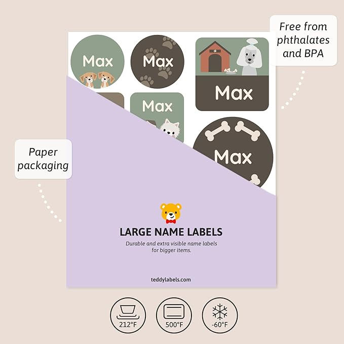 Large Name Labels for Kids - Image 3