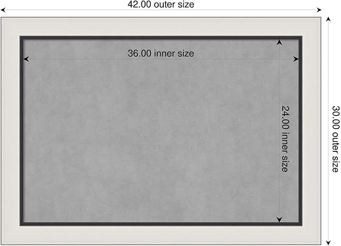 Amanti Art Silver Framed Magnetic Board 30x42 Large Vision Board - Image 2