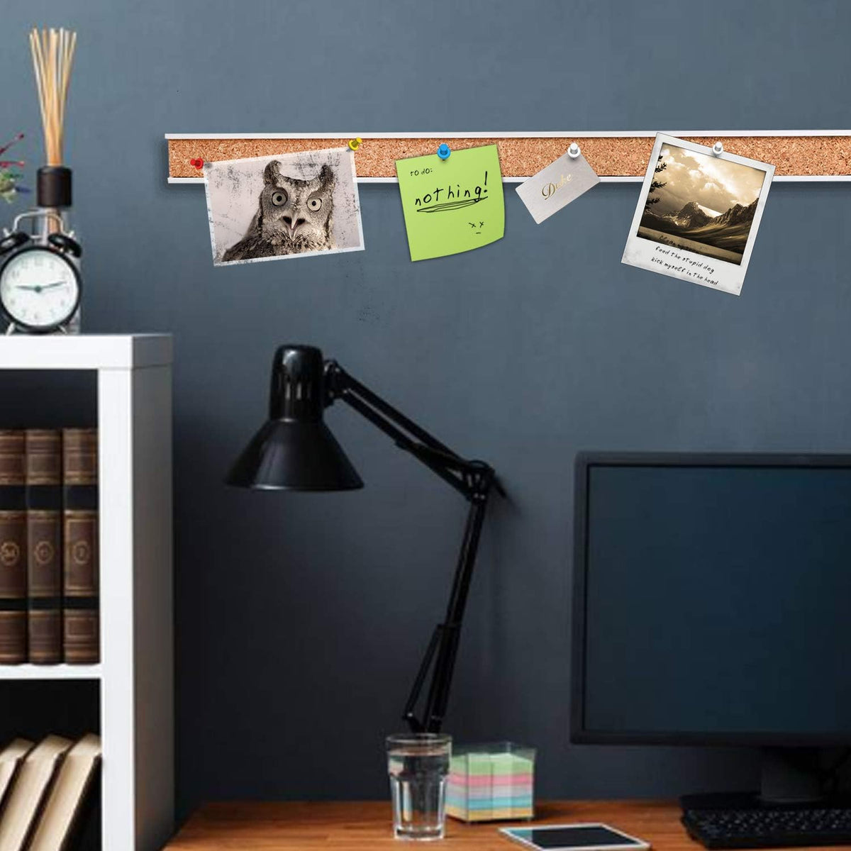Corksidol Bulletin Bar Strip, Cork Board, Cork Strips, 36" x 1", Cl...
