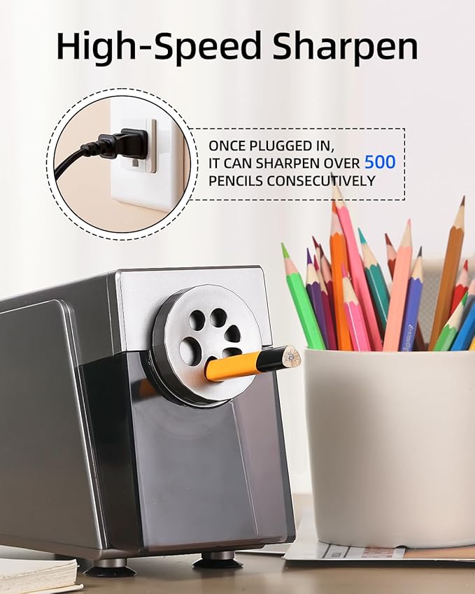 ZMOL Heavy Duty Electric Pencil Sharpener - Image 6