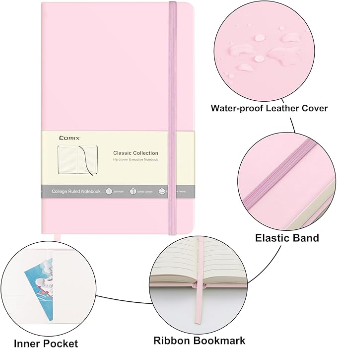 Comix Lined Journal Notebook for Women Men, Journaling Notebooks for Office - Image 3