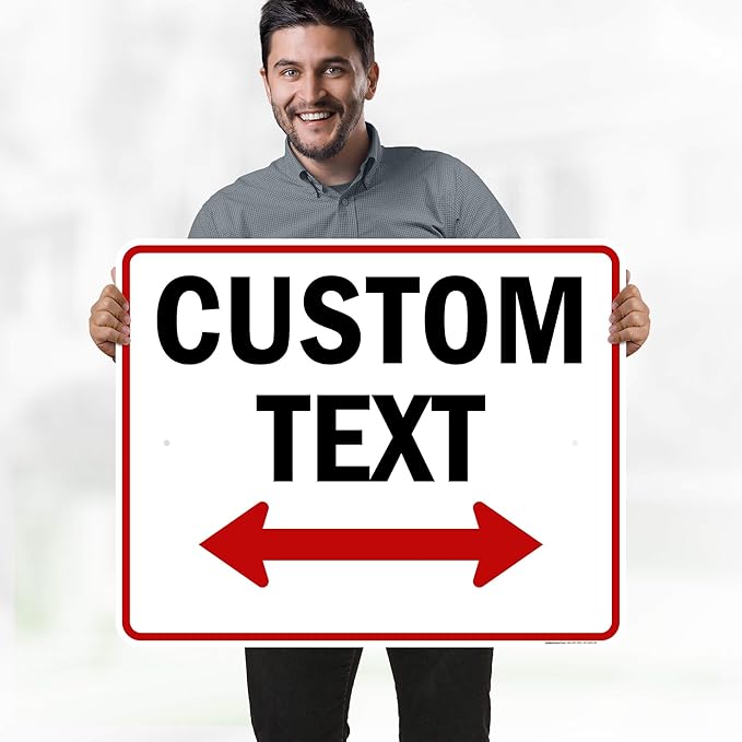 Custom Arrow, Custom Directional Sign, Two Way Arrow, 24x30 Inches, Rust Free - Image 2