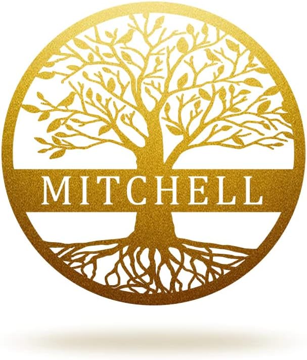 Custom Name Elaborate Tree of Life Metal Sign Personalized Tree of Life Metal - Image 2