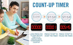 Kitchen Digital RED Timer, Count Down Up, Rechargeable, Vibration Mode - Image 6