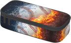 HKHEHOP Baseball Ball Pencil Case Big Capacity Storage Pencil Pouch Stationery - Image 3