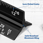 Macarrie 10 Pcs Architectural Scale Triangular Ruler 12" Architect Engineers - Image 4