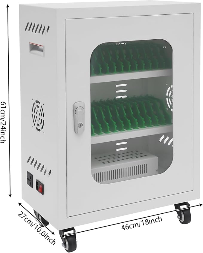 QUEWATSA Cell Phone Charging Station, 30-Device Rechargeable Mobile Phones - Image 3