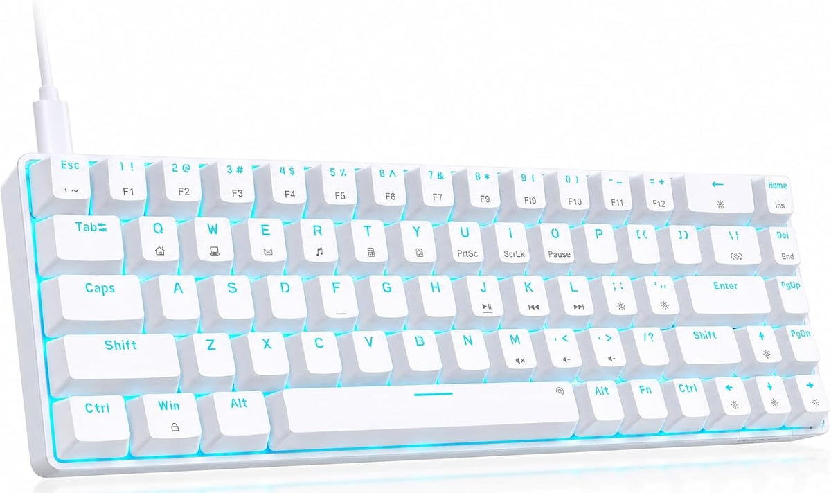 DIERYA T68SE 60% Gaming Mechanical Keyboard,Ultra Compact Mini 68 Key with Br...