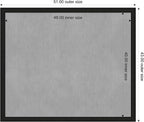Amanti Art Black Framed Magnetic Board 43x51 Oversize Vision Board - Image 4