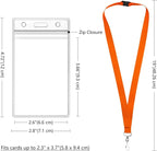 12-Pack Orange Breakaway Lanyards - Image 3