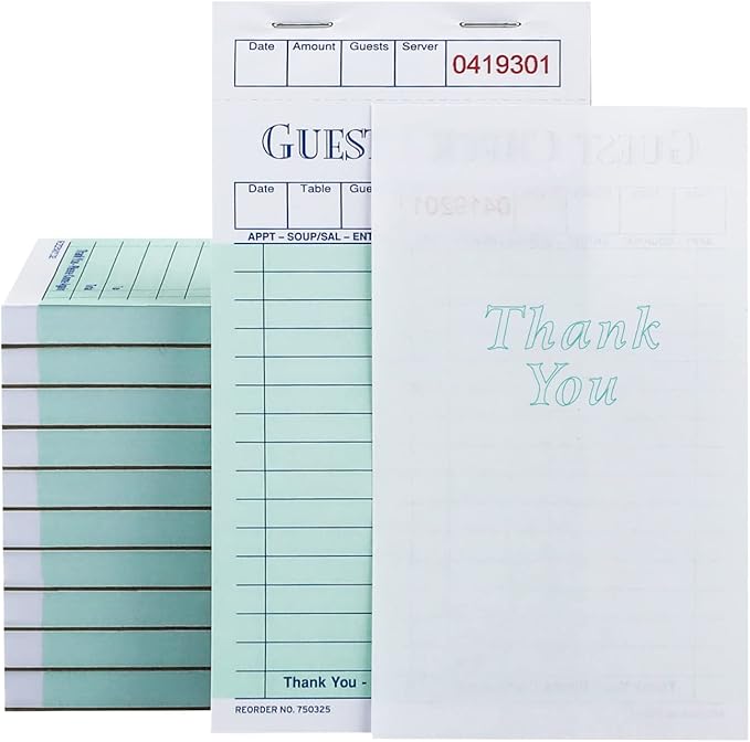 Methdic Guest Checks Waitress Notepad by Methdic