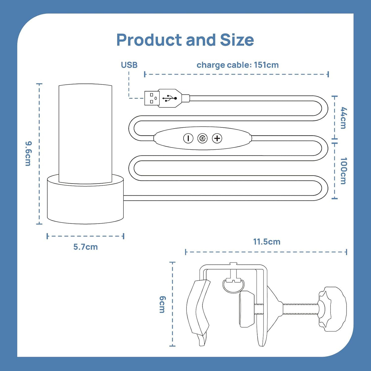 Clip Busy Light Standard for The Office / 59 inch USB Cable Busy Light Indica...