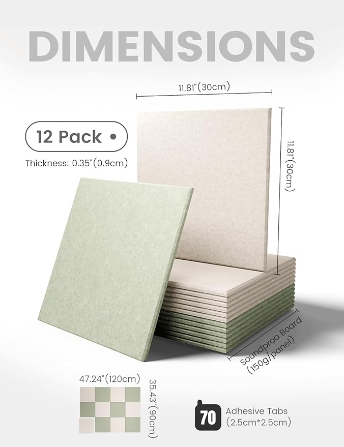 Large Felt Bulletin Board 48" x 36" Cork Board Alternative-12 Pack - Image 2