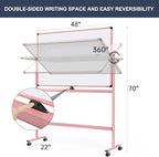 Mobile Whiteboard, 48x32 Inches Dry Erase Board - Image 3