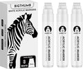 BIGTHUMB Thick White Jumbo Poster Markers: 3 Pcs 15mm Wide Tip Large Acrylic by BIGTHUMB
