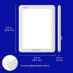 verilux happylight lucent light therapy lamp, 10,000 lux on a desk or shelf