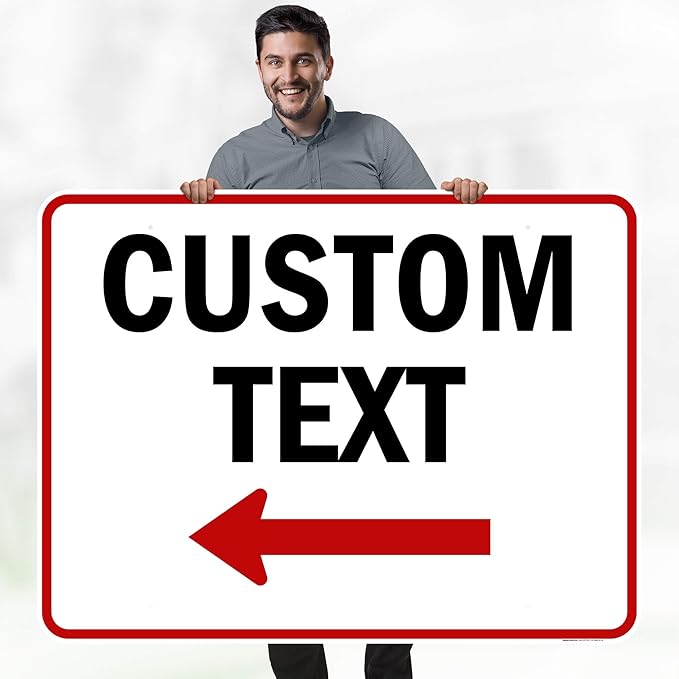 Custom Arrow, Custom Directional Sign, Left Arrow, 36x48 Inches, Rust Free - Image 2