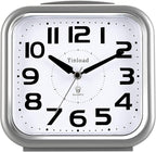 Tinload 5.5" Large Analog Alarm Clock Silent Non Ticking, Gentle Wake, Beep by Tinload