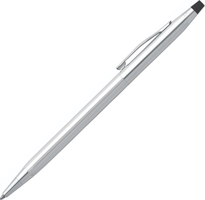Cross Classic Century Lustrous Chrome Ballpoint Pen, Black Ink