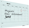 Magnetic Monthly Calendar Glass Whiteboard