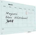 Magnetic Monthly Calendar Glass Whiteboard by Unknown