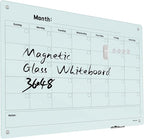 Magnetic Monthly Calendar Glass Whiteboard by Unknown