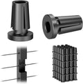 BLIKA Upgraded 100 Pack Stainless Steel Black Protector Sleeves