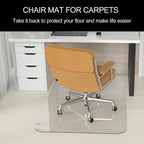 32"x48" Heavy Duty Clear Office Chair Mat for Carpet | Chair Mat Under Computer Desk Floor Mat Protector for Carpeted Floors, Can be Used on Carpet or Hard Floor