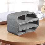 PUSU Leather 360°Rotatable Remote Control Holder, Nightstand TV Remote Caddy - Image 5