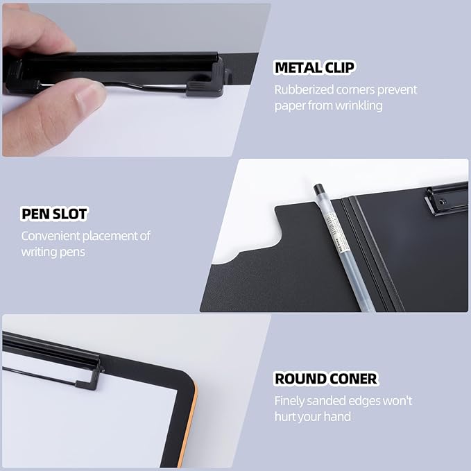 FRETONBA Clipboard Folder, A4 Foldable Clipboard - Image 4