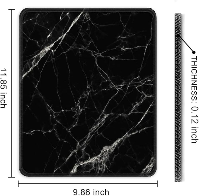 Auhoahsil Mouse Pad, 12 x 10 in Nature Marble Theme Computer Mouse Pad - Image 7