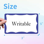 STARLIBOO Colored Labels Stickers, 3X5 Inch Removable Large Label Stickers - Image 2