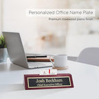 Business Wood Name Plate for Desk | Custom Desk Name Plate Personalized Gift - Image 5