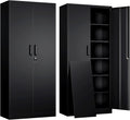 yizosh metal garage storage cabinet with 2 doors, main product view