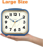 Tinload 5.5" Large Analog Alarm Clock • Silent Non Ticking • Gentle Wake • Beep - Image 4