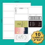 2”x4” Address Labels Shipping Mailing Labels - Image 2