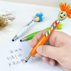 Arthink Pack of 20 Mop Head Ballpoint Pens, Funny Mop Topper Pens with Plush Hair,Writing Click Pen Portable Cute Cartoon Multi-function Signing Pen,Suitable for Office Schools