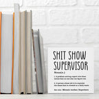 Supervisor Gifts for Women Funny Office Decor, Sarcastic Wooden Box Sign - Image 3