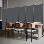 CHOSENM Room Divider, 6 Panel Folding Privacy Screens - Image 7