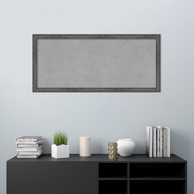 Amanti Art Grey Framed Magnetic Board 23x51 Oversize Vision Board - Image 5